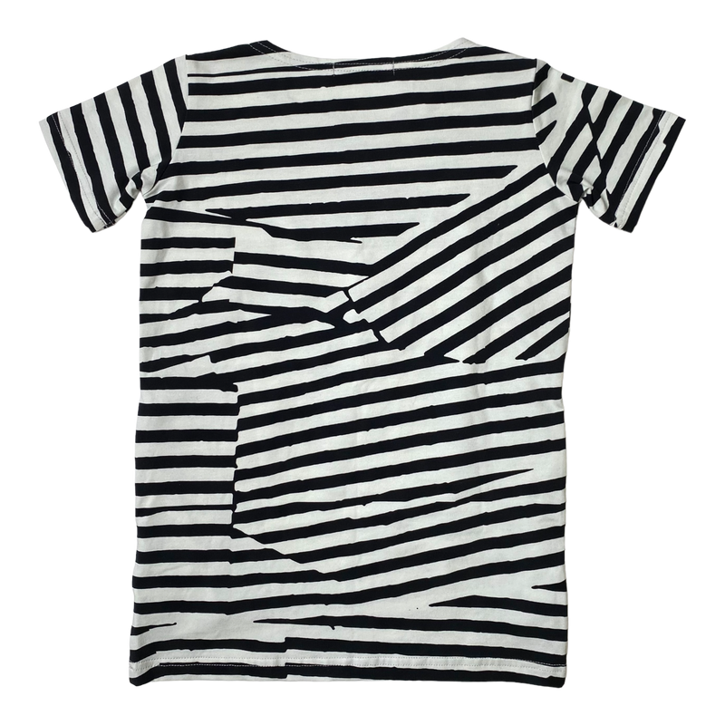 Vimma stripe dress, black/white | 100cm