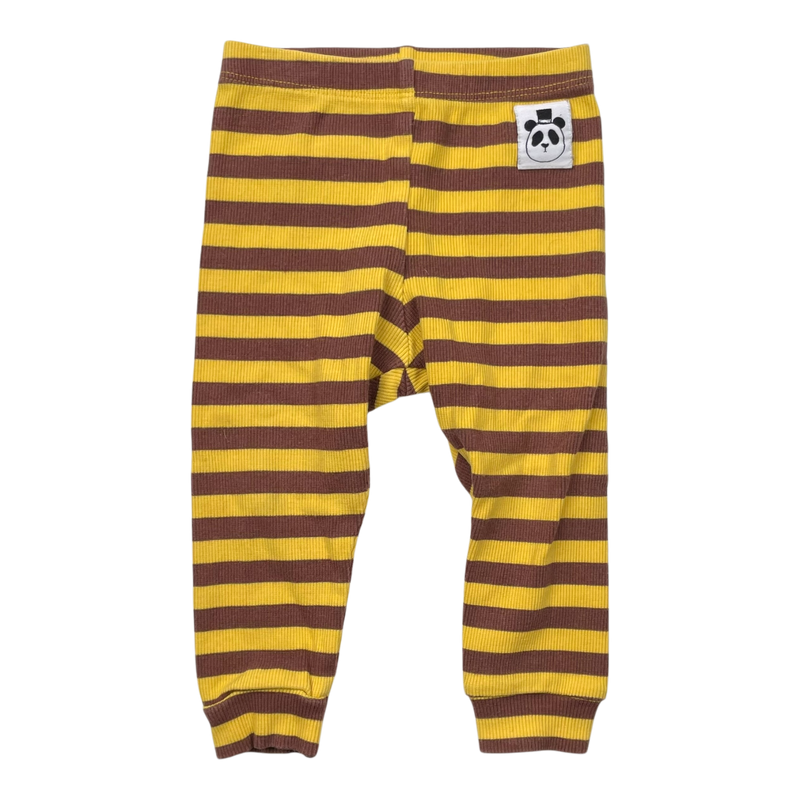 Mini Rodini rib leggings, stripe | 68/74cm