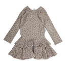 Gugguu frilla dress, leopard | 134cm