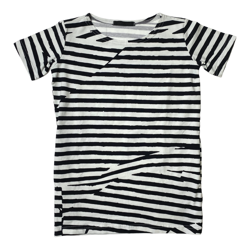 Vimma stripe dress, black/white | 100cm