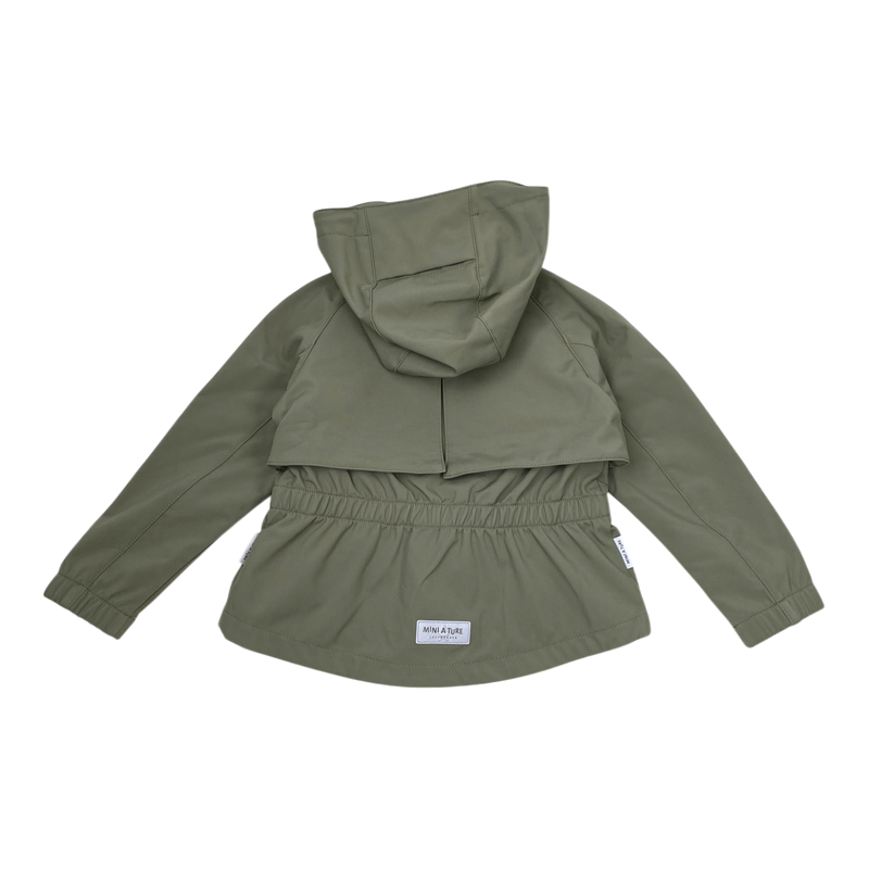 Mini A Ture matalgea softshell jacket, tea green | 104cm