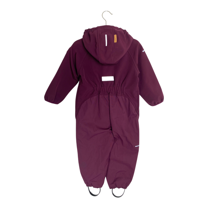 Reima mjosa softshell overall, burgundy | 92cm