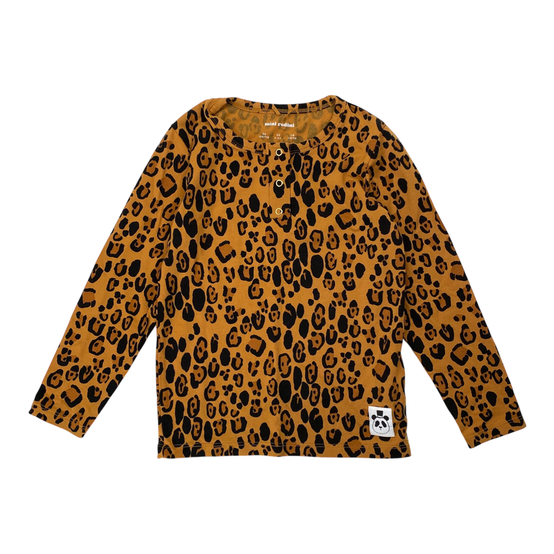 Mini Rodini basic grandpa shirt, leopard | 104/110cm