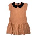 Papu collar dress, coral | 122/128cm
