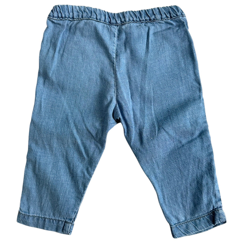 Soft Linenmix Flower Hose Denim Look (80)