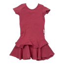 Gugguu t-shirt frilla dress, rasberry | 86cm