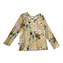 Kaiko cross shirt, yellow blossom | 110/116cm