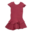 Gugguu t-shirt frilla dress, rasberry | 86cm