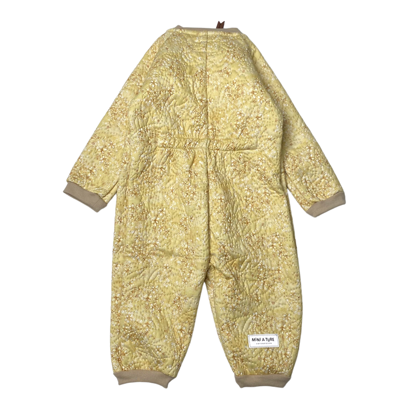 Mini A Ture boi thermo suit, yellow elderfower | 74cm