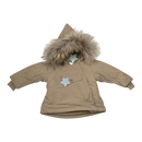 Mini A Ture matwang fleece lined winter jacket fur, wheat | 74cm