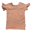Gugguu frill t-shirt, coral | 92cm