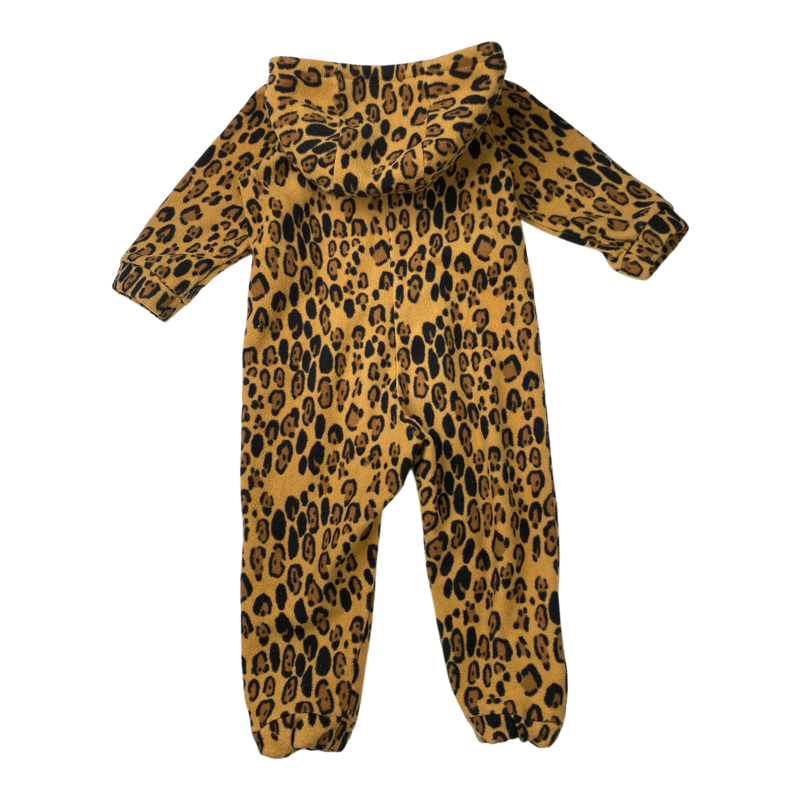 Mini Rodini fleece jumpsuit, leopard | 80/86cm