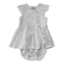 Polarn O. Pyret body dress, white | 68cm