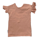 Gugguu frill t-shirt, coral | 92cm