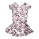 Gugguu t-shirt frilla dress, seashells | 86cm