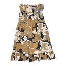 Vimma ruffle woven dress, camo | 130cm