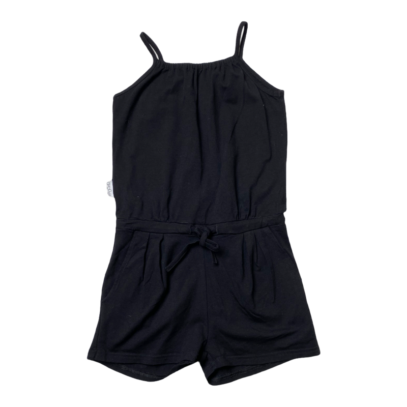 Gugguu spagetti tricot jumpsuit, black | 110cm