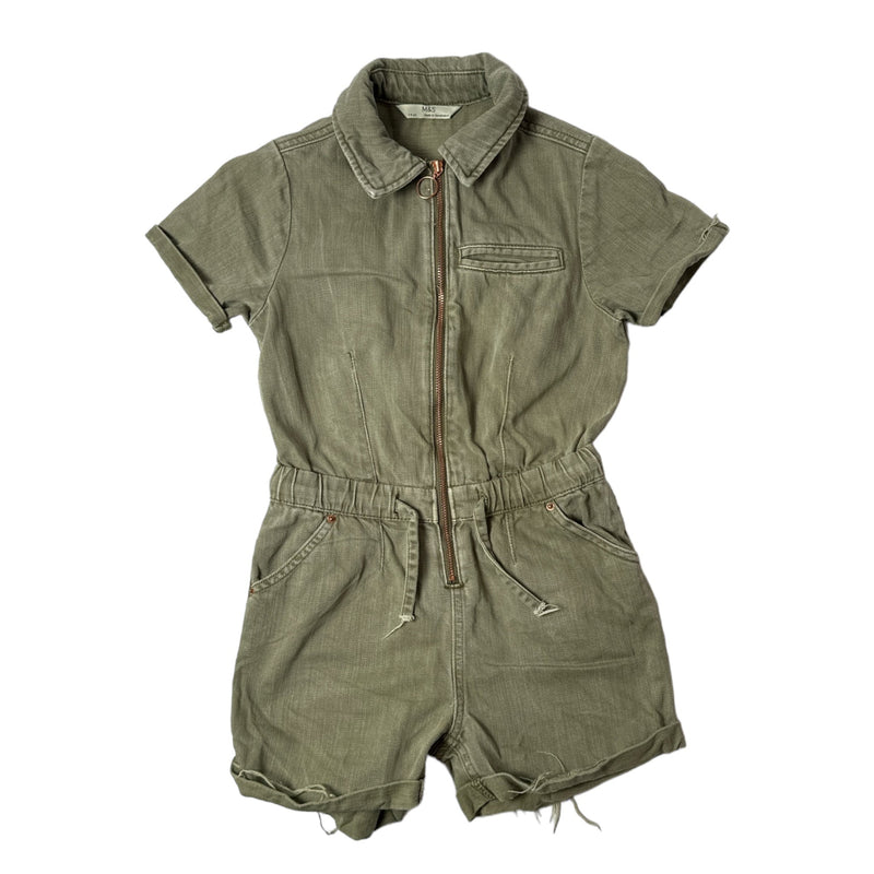 Khaki Girl Demin Jumpsuit (128)