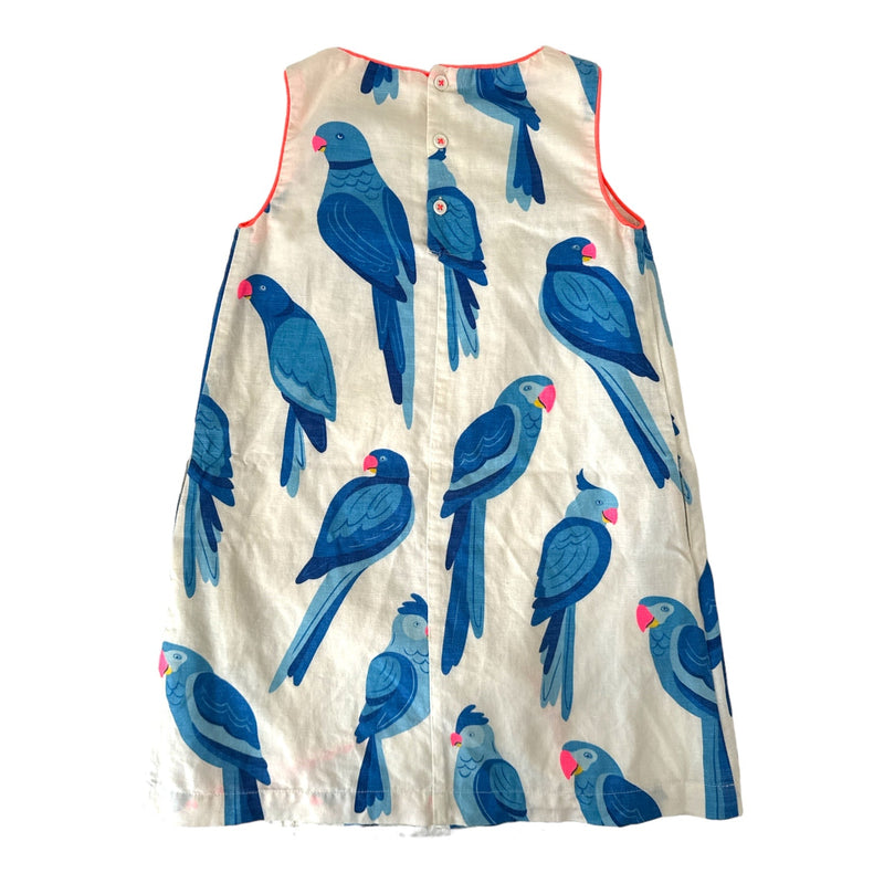 Leinenkleid Blue Birds (128)