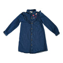 Prelove Secondhand Mädchen Denim Jeans Kleid OkaÏdi Größe 140