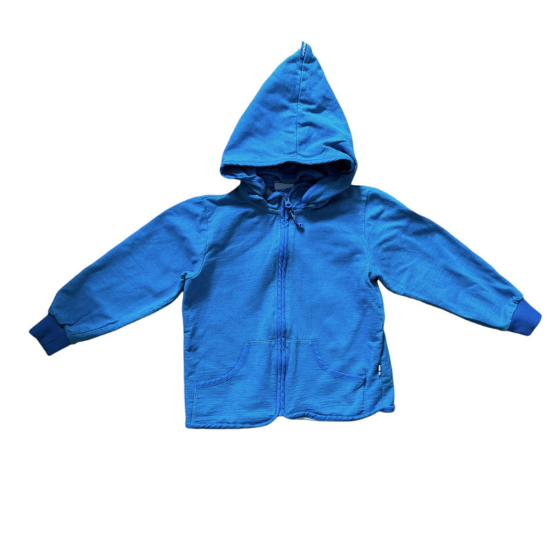 Ziphoodie Zipfel blau (110/120)