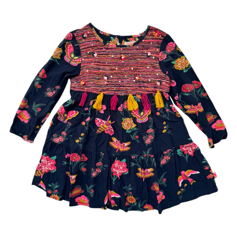 Prelove Secondhand Mädchen Langarm Kleid Billieblush Größe 92/98