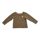 Langarm Shirt Khaki Stripes (110)