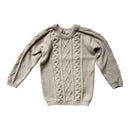 Strickkleid Creme Braids (104)