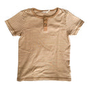 Prelove Secondhand Organic Kinder T-Shirt Henley Wheat Größe 128