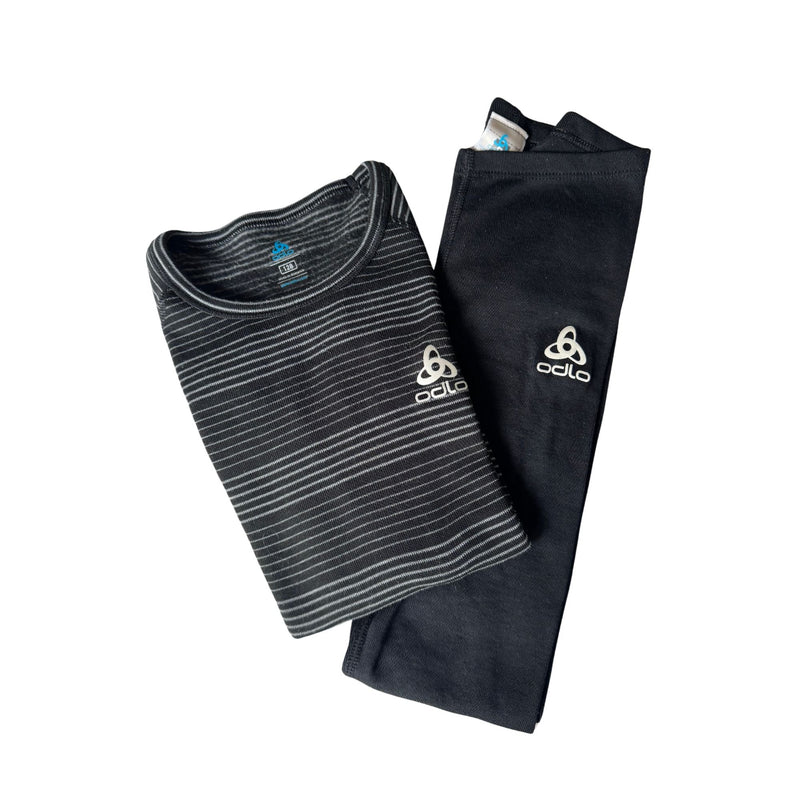 Active Warm Thermo Base layer Set Grey Stripes (128)