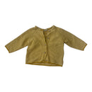 Prelove secondhand baby Jungen Strickjacke in gelb mit Streifen 74/80 cm people wear organic