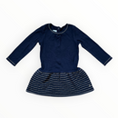 Langarm Kleid Golden Stripes (92)
