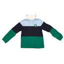 Langarm Shirt Polo Colour Block (128)