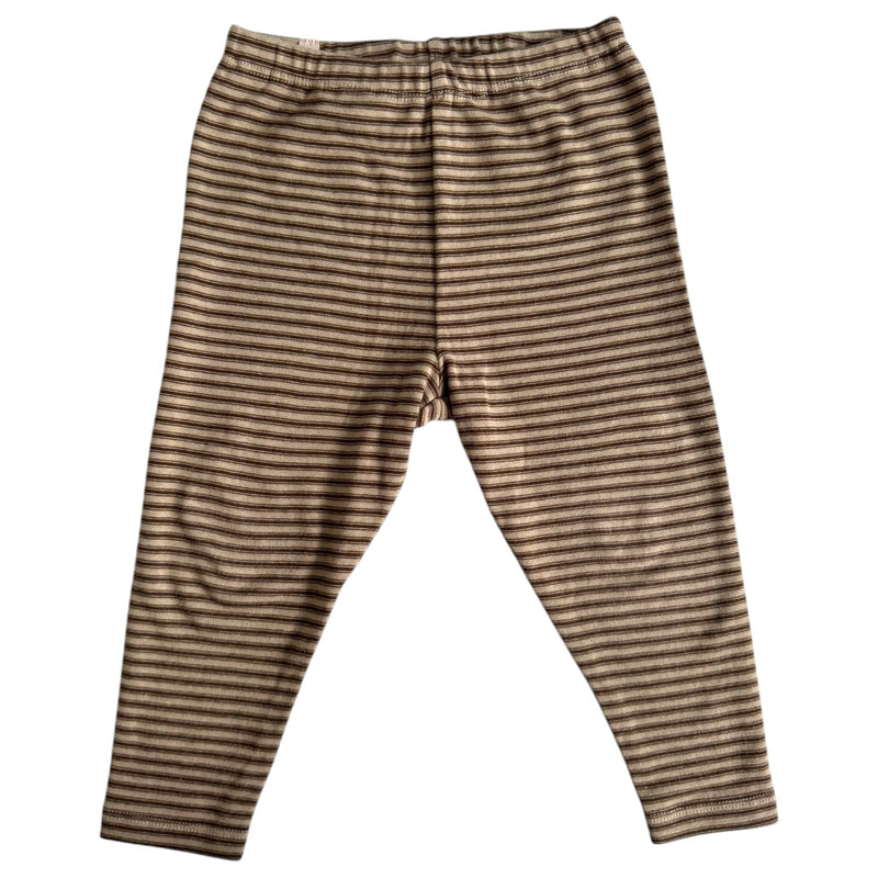 Organic Baby Legging Brown Stripes (86)