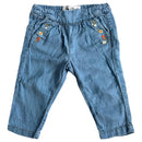 Soft Linenmix Flower Hose Denim Look (80)