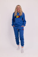 Gemütliche Sweatshirts Outfit aus Pullover und Hose mit LOVE für Partner & Familienlook aus 100% Bio-Baumwolle