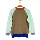 kronjuwel Wollpullover 104/110 beige mint Upcycling