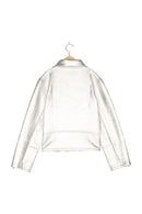 Calvin Klein Bikerjacke Silber Shiny Blouson