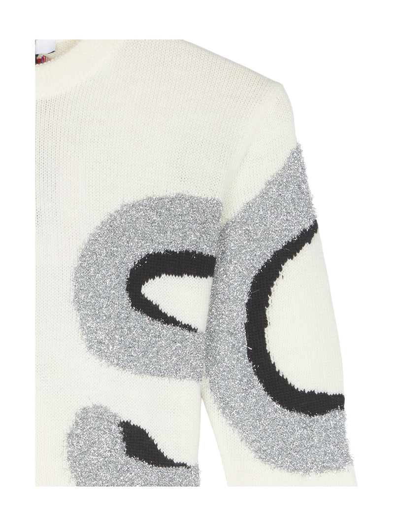 MSGM Pullover Strickpullover Glitzer