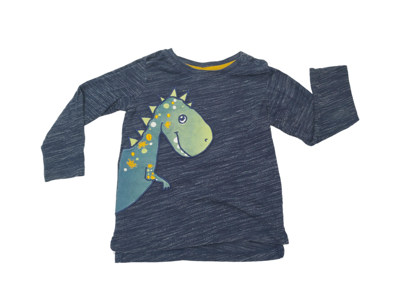 Longsleeve mit Dino Muster 92 | 2yrs