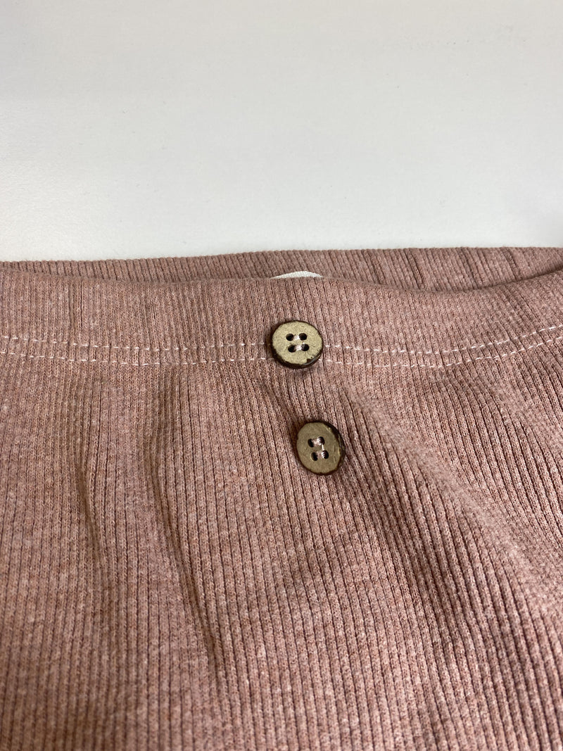 Leggings Hosen & Jeans Kleidung Leggins altrosa gerippt 1 + in the Family Rear Image Second Hand