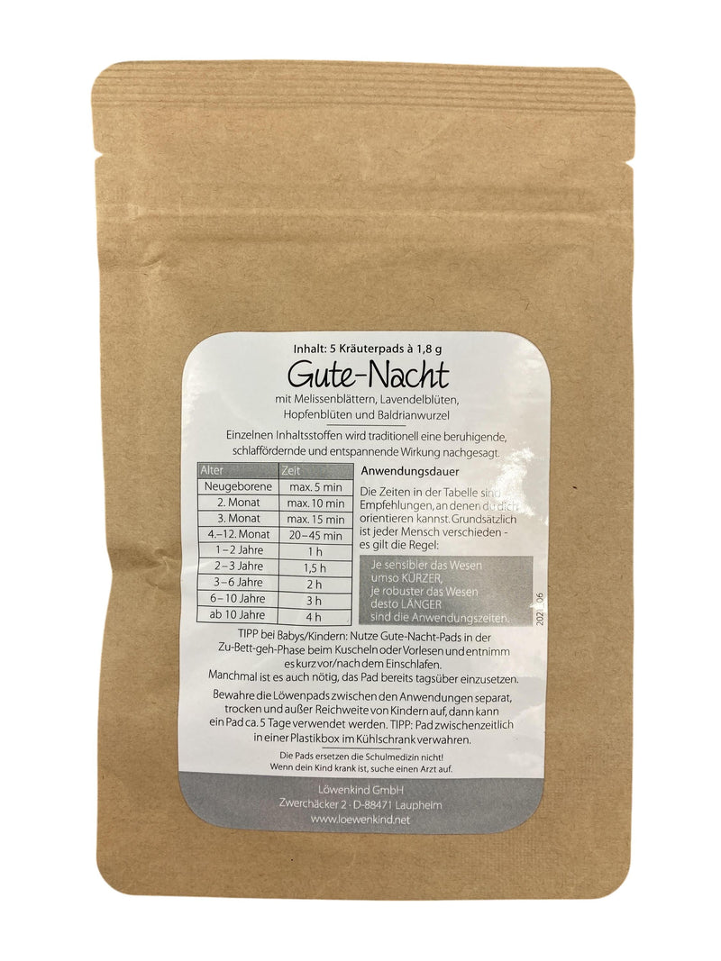 Löwenkind Löwenpads Gute Nacht