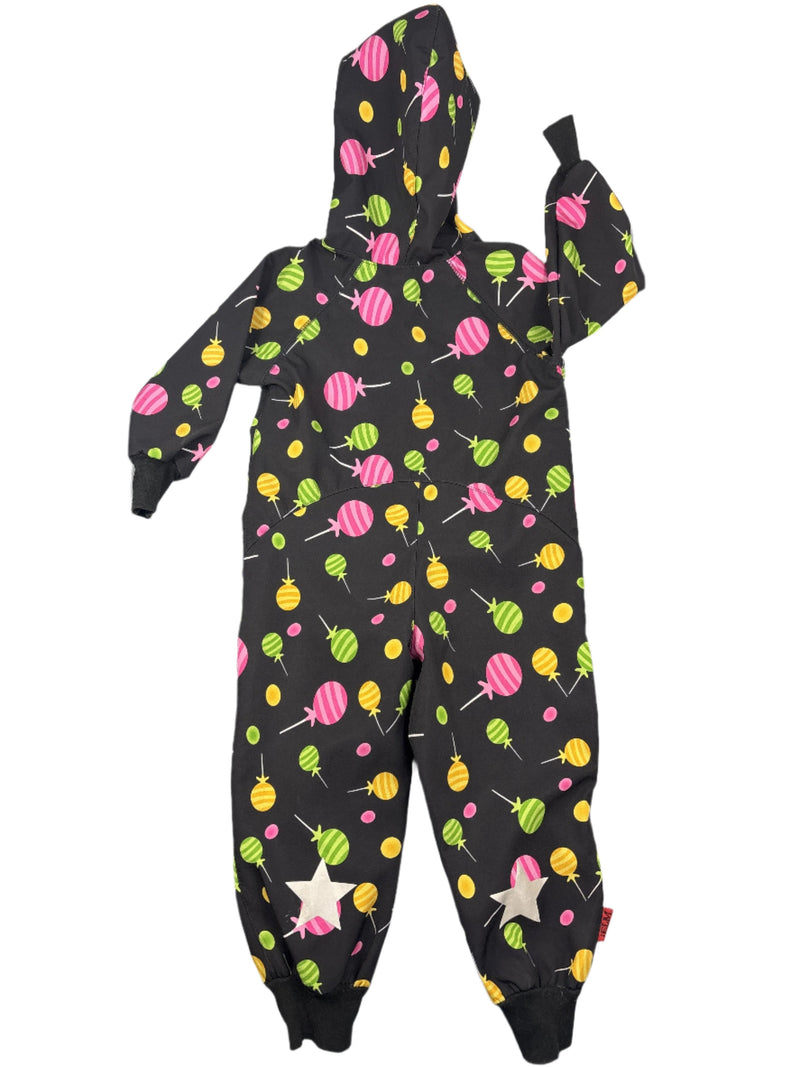 iELM Waterproof Softshell Overall Comfy Lollipops Jumpsuit 104 | 4yrs