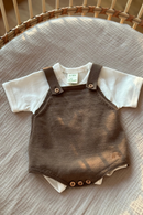 Knit Romper | Chocolate