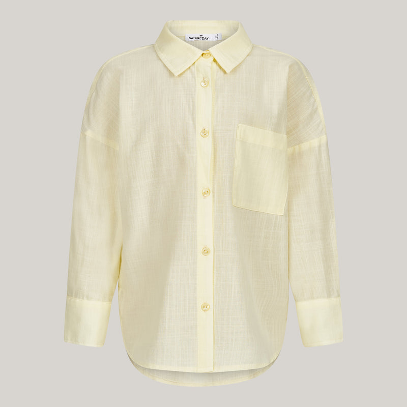 Twin Set aus Baumwolle in gelb: Shorts + Hemd