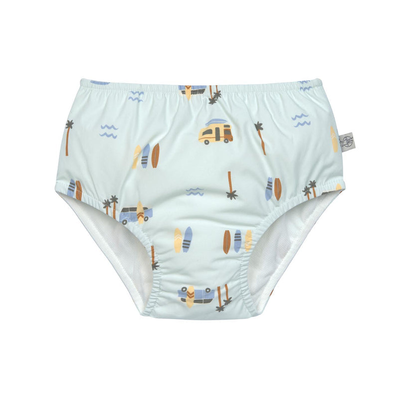 LÄSSIG Schwimmwindel Baby - Camper, mint