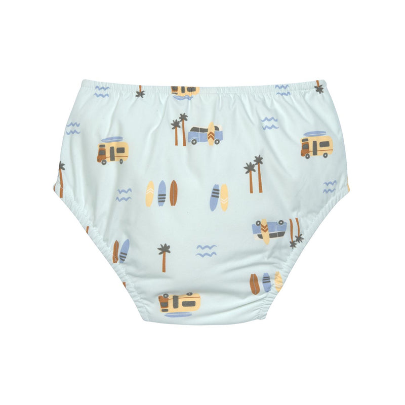 LÄSSIG Schwimmwindel Baby - Camper, mint