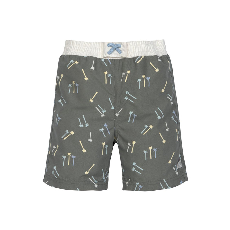 UV Badehose Baby (mit Windel) - Palmen, oliv