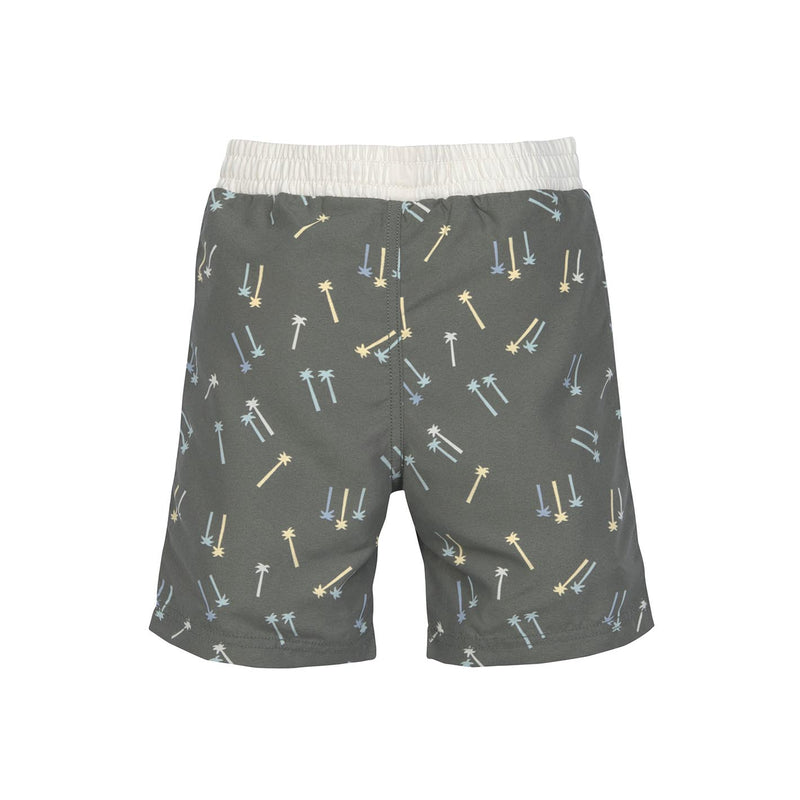 UV Badehose Baby (mit Windel) - Palmen, oliv