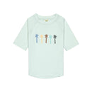 LÄSSIG UV Shirt Kinder Kurzarm - Palmen, mint